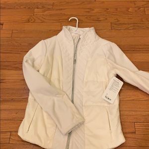 NWT lululemon St. Moritz Jacket -white/cream